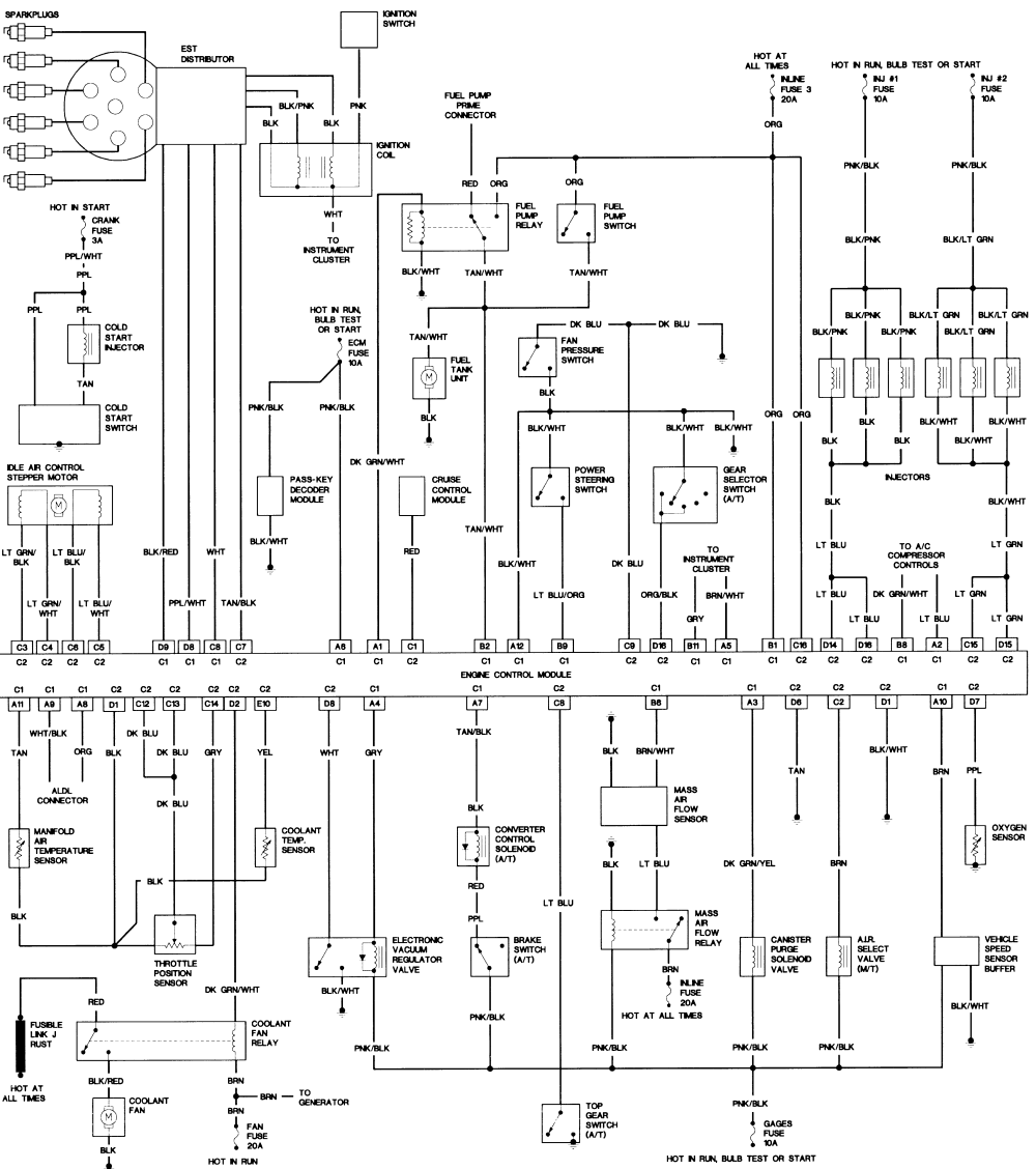 my swap problem that i must fix third generation f body 67 Camaro Turn Signal Wiring Diagram Fig34 1988 2 8L engine wiring